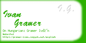 ivan gramer business card